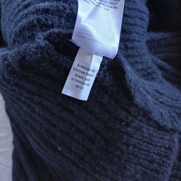 old navy ♡ wool blend cocoon turtleneck tunic length black soft cozy sweater - Picture 8 of 8